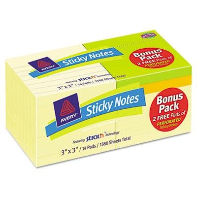 Removable Adhesive Sticky Note (Pack of 12)