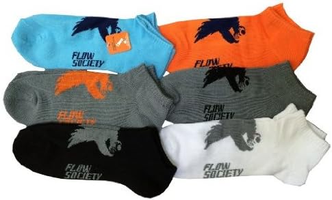 Ankle socks, Basic pack of 6 pairs. Size Medium Fits Men Shoe 4-8.5