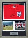 Sir Geoff Hurst signed & framed 1966 shirt & photos