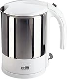 Produkt-Bild: Petra WK 288.00 Cordless WasserKocher 1,7 l, Edelstahl-Topf,  Einhand Deckel&ouml;ffnung, 1800 W Wei&szlig;