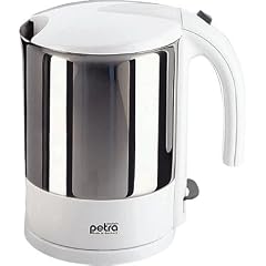 Petra WK 288.00 Cordless WasserKocher 1,7 l, Edelstahl-Topf,  Einhand Deckel�ffnung, 1800 W Wei�