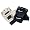 Giordana 2008 Strada Gel Cycling Gloves - Black - (GI-GLOV-STRA-BLCK) (M)