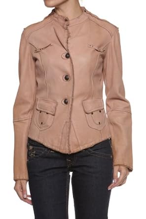Shop For Womens Clothes Online : So! Leather Jacket BERARDA The Cheapest