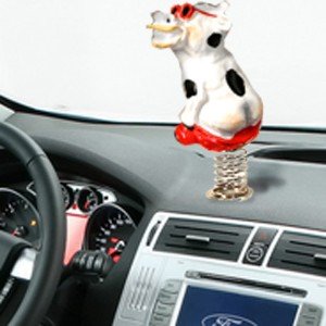Funny Mooning Dashboard Cow