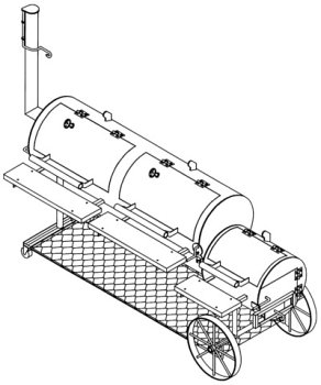 Smoker BBQ Pit Plans Blueprints product image