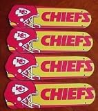 Ceiling Fan Designers 42SET-NFL-KAN NFL Kansas City Chiefs 42 In. Ceiling Fan Blades Only