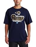 NFL Men's St. Louis Rams Critical Victory V Short Sleeve Basic Tee (Athletic Navy, Medium)