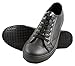 Townforst Mens Slip and Oil Resistant Lace Up Black Leather Shoes