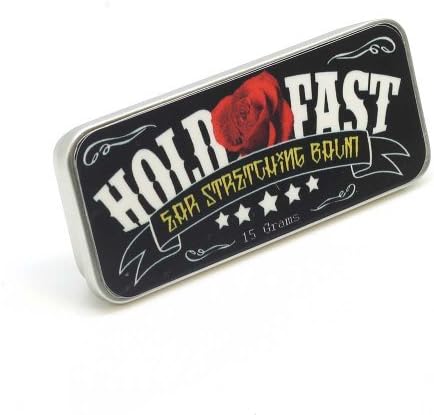 Hold Fast Ear Stretching Lubricant Balm, Used for Plugs, Ear Tapers Expanders (15 Grams) by Hold Fast Balm