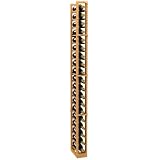 Allavino CKC-301 19 Bottle 1 Column Individual Pine Wood Wine Rack Unfinished