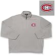 Montreal Canadiens NHL "Glacier" Fleece Pullover Sweatshirt (Gray Heather)