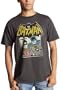 Junk Food Clothing Men's Batman And Robin Short Sleeve T-Shirt,Black Wash,Large