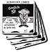 Londons Times Star Wars and Star Trek Cartoons - Dr. Jedi Metaphors Be With You - Coasters