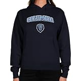 NCAA Columbia University Lions Ladies Logo Arch Applique Midweight Pullover Hoodie - Navy Blue