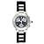 Cartier Men's W10125U2 Must 21 Chronoscaph Stainless Steel and Black Rubber Chronograph Watch from Cartier