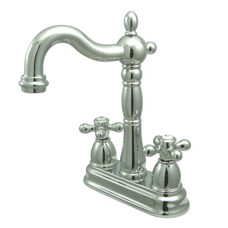 Kingston Brass KB1491AX Heritage Bar Faucet without Pop-Up Rod, Chrome