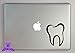 Overly Attached Decals Molar Tooth Specialty Vinyl Decal Sized To Fit A 11