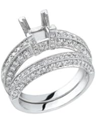 18k WHITE GOLD WOMENS RING LR-3989 DIAMOND 2.97CT TW