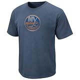 NHL Men's New York Islanders Big Time Play Short Sleeve Pigment Dye Tee (Pigment Denim, X-Large)