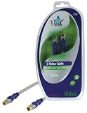 HQ 10m Standard S-Video Male to S-Video Male Cable for Transmission of Analogue or Digital Video Signals