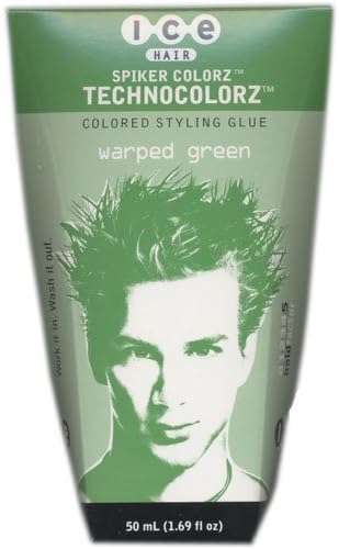 Ice Hair - Spiker Colorz Technocolorz Colored Styling Glue, Warped Green, 1.69 FL OZ