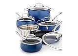 UPC 608356751388 product image for Belgique Aluminum 11 Piece Cookware Set (Blue) | upcitemdb.com