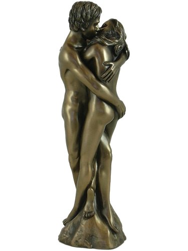 Erotic Naked Lovers Bronze Statue - AS ONE - Gift for Lovers, Anniversary