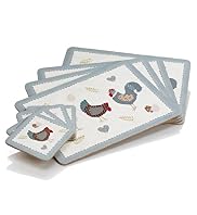 8 Chickens Placemats & Coasters