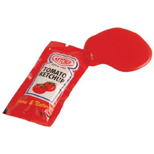 Fake Trick Gag Spilled Ketchup Catsup Packet Practical Joke