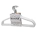 BriaUSA Cascade Hangers White Steel Swivel Hooks -Slim, Sturdy Saves You Extra Space - Set of 10