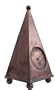 Hen-Feathers 71420HTCC 19-3/4-Inch High by 9-Inch Wide by 9-Inch Deep Obelisk Clock Copper