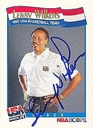 Lenny Wilkens NBA Hoops Dream Team Card Autographed / Signed 1991