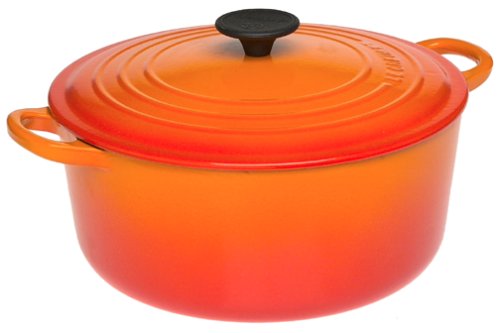 Le Creuset Cast Iron Round Casserole, Volcanic, 28 cm