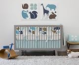 DwellStudio Baby Gio Crib Set, Aqua