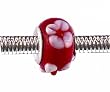 Pandora Style Charm Bead (Z65) Murano Lampwork Glass (14mm x 10mm) (fits Troll too)