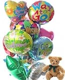 12 Mylar Balloon Bouquet with Bear