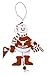 NCAA Wooden Cheering Snowman Ornament
