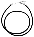 18 Inch Black Leather Cord Necklace 3mm