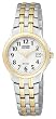 Citizen #EW1544-53A Women's Eco Drive Silhouette Two Tone Casual Bracelet Watch