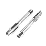 uxcell マシンプラグ タップ 高速度鋼 3フルート 1.5mmピッチ 8mmメトリック スレッド