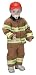Jr. Fire Fighter Suit with embroidered Cap, size 18Month (tan)
