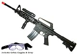16-A4 Airsoft Rifle with LED illuminator and laser site