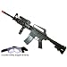 M16-A4 Airsoft Rifle with LED illuminator, laser sight & adjustable gun stock