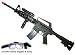 M16-A4 Airsoft Rifle with LED illuminator, laser sight & adjustable gun stock