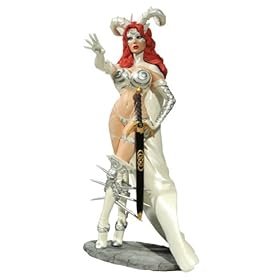  Diamond Select Toys Femme Fatales: Silver Goddess inch White Tarot PVC Statue