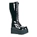 Demonia Men's TRASHVILLE-502 Lace-Up Knee Boot Available in 2 Colors