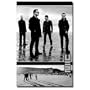 (22x34) U2 POSTER Bono Edge No Line Horizon Joshua Tree War B&W