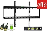 OllO MOUNTS 32-55 Fixed Low Profile Universal TV Wall Mount * FREE HDMI CABLE + FREE 6 TORPEDO LEVEL + FREE SCREEN CLEANING KIT * LCD, Plasma, LED (312-MFN)