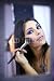 Wallmonkeys Peel and Stick Wall Decals - Indian Fashion Model Makeup with Brush - Removable Graphic