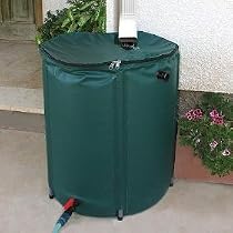 Heaven and Earth Knock Down Rain Water Barrel, 52 Gallons